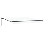 Retractable Awning White Manual White 400 x 350 cm Fabric 3330795