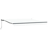 Retractable Awning White Manual White 400 x 350 cm Fabric 3330795