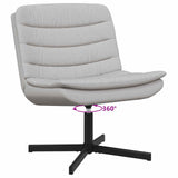 Swivel Chair Cloud Grey 63 x 75 x 76 cm Fabric 42007358
