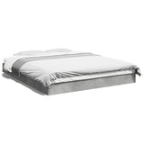 Bed Frame without Mattress Concrete Grey 160x200 cm 842010