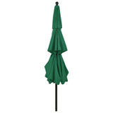 Parasol Green Polyester Large Foldable Large Garden Parasol 313877
