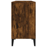 Sink Cabinet Smoked Oak 80x33x60 cm Engineered Wood 821297