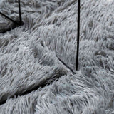 Shaggy Rug High Pile NAVARRA Light Grey 130x200 cm Polyester 4102834