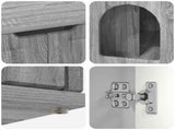 Cat House Grey Sonoma 85 x 55 x 50.5 cm Engineered Wood 8000722