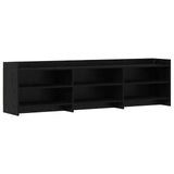 TV Cabinet 168 x 33 x 47 cm Black Oak Engineered Wood 8011236