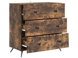 Drawer Cabinet Smoked Oak 66 x 34.5 x 90 cm Engineered Wood 895530