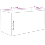 Aquarium with Storage Transparent 60 x 30 x 30 cm Glass 42020384