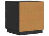 Bedside Cabinet Black 43 x 41 x 63.5 cm Engineered Wood 895246