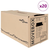 Moving Box 20 pcs Natural 59 x 31.5 x 31.5 cm Cardboard 4106561