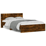 Bed Frame without Mattress Smoked Oak 120x190 cm Small Double 3207515