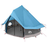 Tipi Tent with Roof Blue 250 x 250 cm Polyester and Steel 42028720