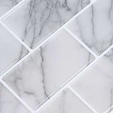 Subway Tile 20 pcs White Marble 30.5 x 30.5 cm 42021225