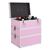 Make-up Case 37x24x40 cm Pink Aluminium 91841