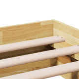 Bed Frame without Mattress 150x200 cm King Size Solid Wood Oak 3315732