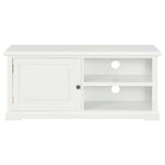 ZNTS TV Cabinet White 90x30x40 cm Wood 249878