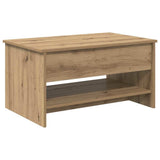 Coffee Table Artisan Oak 80 x 50.5 x 41.5 cm Engineered Wood 880714