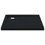 Shower Base Tray with Dots 80 x 80 x 4 cm ABS Black 42033515