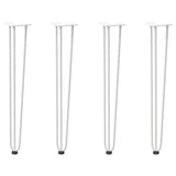 hairpin legs for console tables for Console Table 4 pcs White 72 cm Solid Steel 4012445