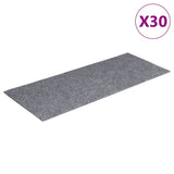 Stair Mats Self-adhesive 30 pcs 60x25 cm Light Grey Rectangular 3365706