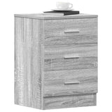 Bedside Cabinets 2 pcs Grey Sonoma 38x35x56 cm Engineered Wood 815324