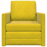 Sofa Bed Dark Yellow 74 x 77 x 81 cm Velvet 4106618