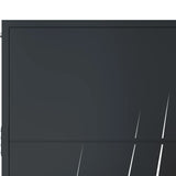 Garden Gate Anthracite 100x75 cm Steel Grass Design 153166