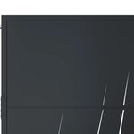 Garden Gate Anthracite 105x80 cm Steel Grass Design 153166