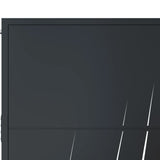 Garden Gate Anthracite 105x80 cm Steel Grass Design 153166