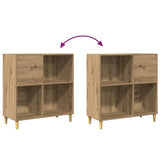 Record Cabinet Artisan Oak 84.5x38x89 cm Engineered Wood 857172