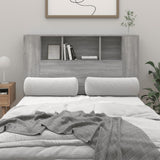 Headboard Cabinet Grey sonoma Engineered wood 120 cm 817268