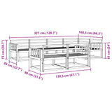 Outdoor Sofa Set 8 pcs White 327 x 168.5 x 73 cm 3386578