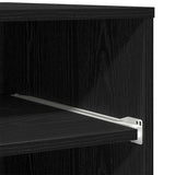 Printer Stand Black Oak 60 x 48 x 74 cm Engineered Wood 862287