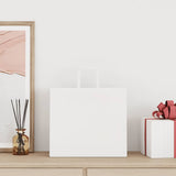 Paper Bags 250 pcs with Handles White 32x22x28 cm 4101848