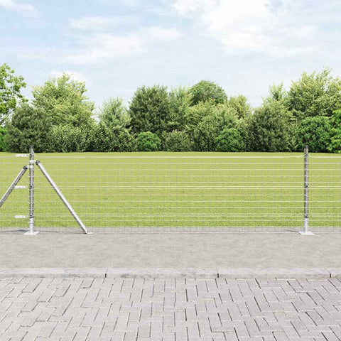 Fence Post Other 52 pcs Silver 3.2 x 3.2 x 70 cm Steel 3350258