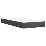 Box Spring Bed with Mattress Dark Grey 100x200 cm Fabric 3285793