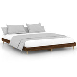 Bed Frame without Mattress Brown Oak 120x200 cm Engineered Wood 832052