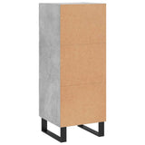Sideboard Concrete Grey 34.5x34x90 cm Engineered Wood 828632