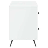 Bathroom Sink Cabinet BREDA High Gloss White 82 x 41x 59 cm 897459