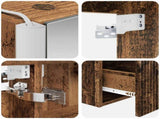 Bathroom Cabinet Set 4 pcs Old Wood Engineered Wood 3406589