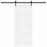 Sliding Door ORKDAL White 83 x 202 cm Solid Pine Wood 3445605
