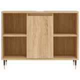 Bathroom Cabinet Sonoma Oak 80x33x60 cm Engineered Wood 831623