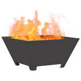 Fire Pit Black 60 x 60 x 30 cm Steel 858966