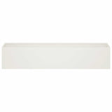 Garden Planter 2 pcs White 100 x 20 x 20 cm Cold-rolled Steel 8005179