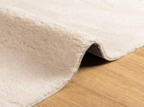 Rug HUARTE Short Pile Soft and Washable Beige 120x120 cm 375018