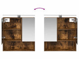 Bathroom Cabinet Set 5 pcs Smoked Oak 50 x 14.5 x 70 cm 3406323