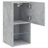 TV Cabinets with LED Lights 2 pcs Concrete Grey 30.5x30x60 cm 836994
