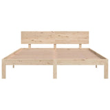 Bed Frame without Mattress Solid Wood Pine 160x200cm 810505
