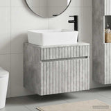 Bathroom Furniture Set Concrete Grey Engineered Wood 3404303