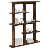 Wall Shelving Unit Brown 102 x 20 x 130 cm Engineered Wood 8012056