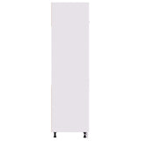 Refrigerator Cabinet Lyon White 60x57x207 cm Engineered Wood 802538